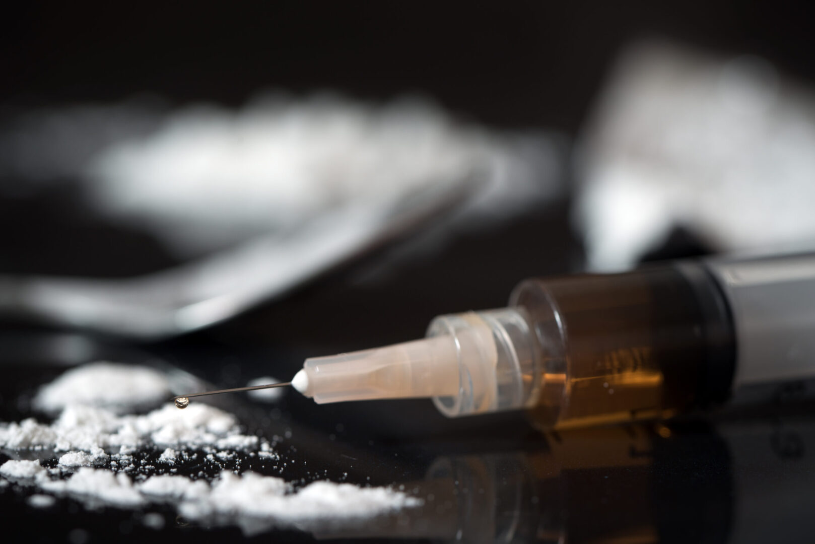 Heroin or opioid toxicity