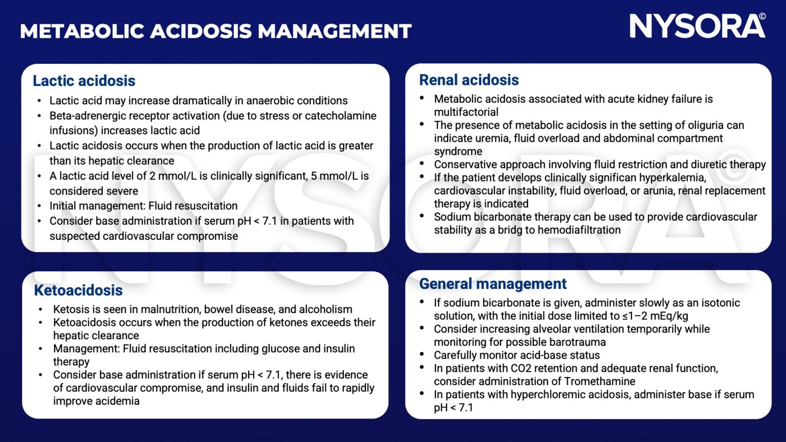 Metabolic Acidosis - NYSORA