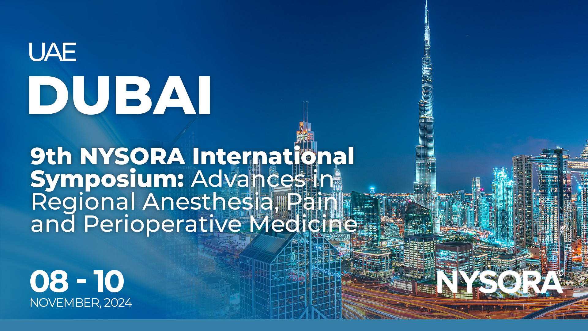 9th NYSORA International Symposium Advances in Regional Anesthesia