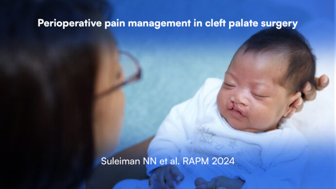 Perioperative pain management in cleft palate surgery