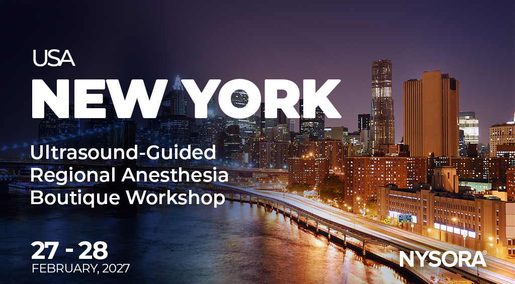 Ultrasound-Guided Regional Anesthesia Boutique Workshop