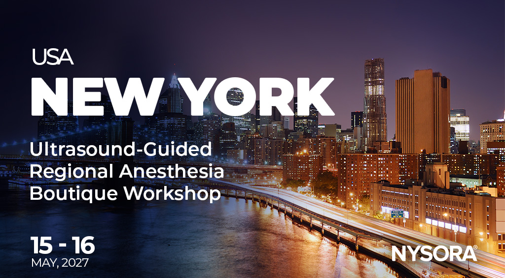 Ultrasound-Guided Regional Anesthesia Boutique Workshop