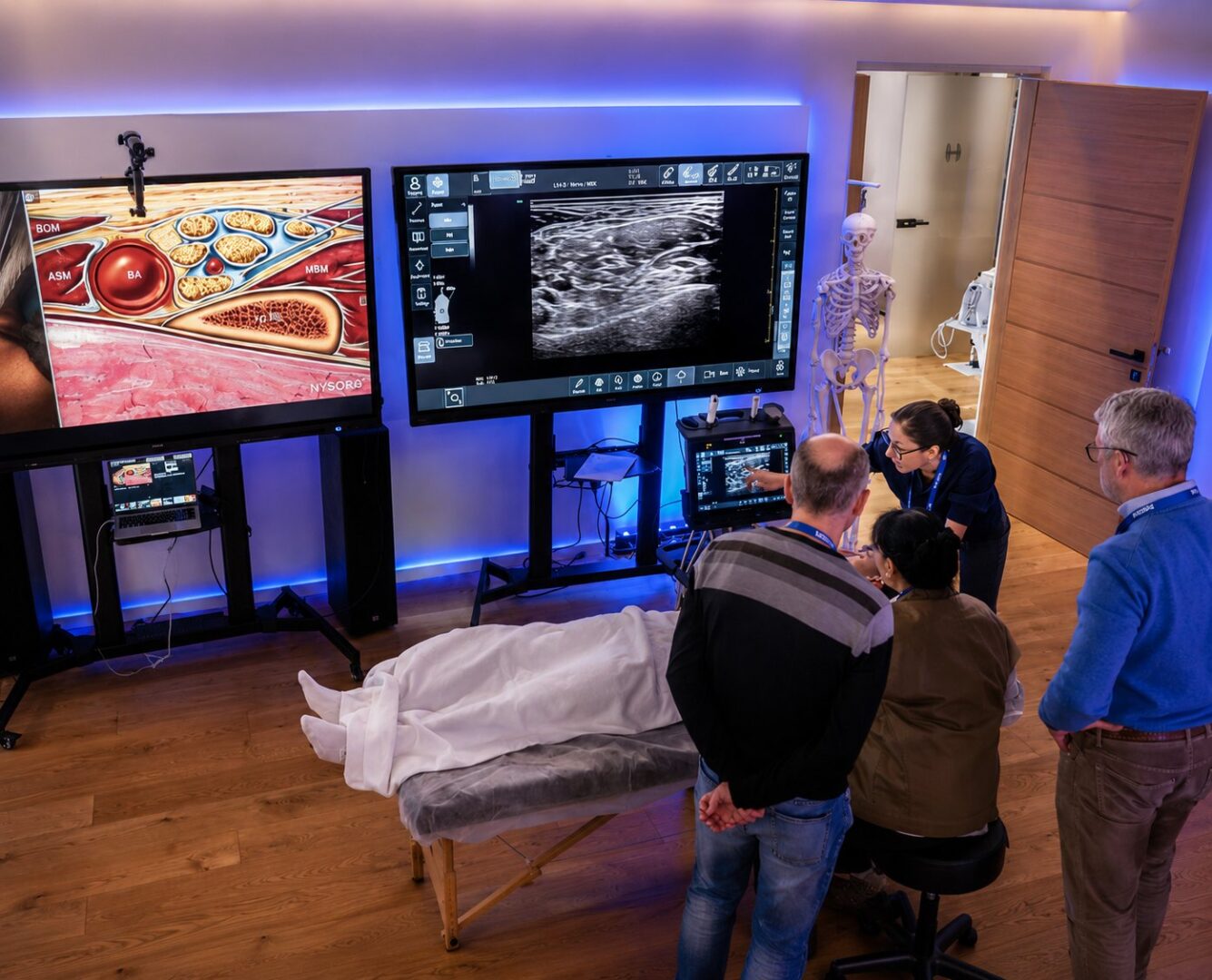 Anatomy, Ultrasound, and Technique in One Room